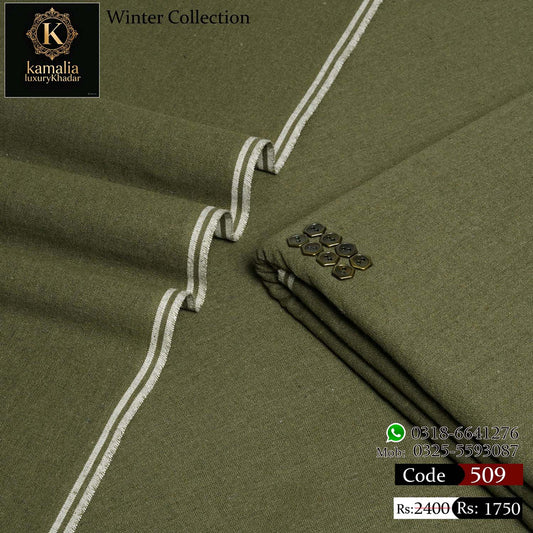 Kamalia Luxury Khaddar Handmade – Green